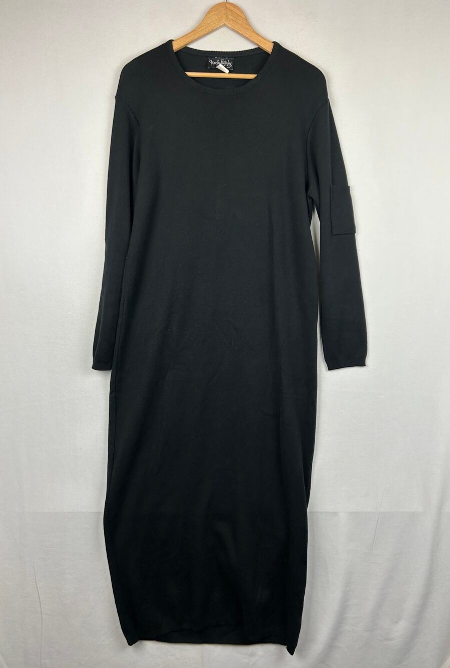 Diane Von Furstenberg DVF Concepts Black Maxi Dress Made in USA Women's Size M